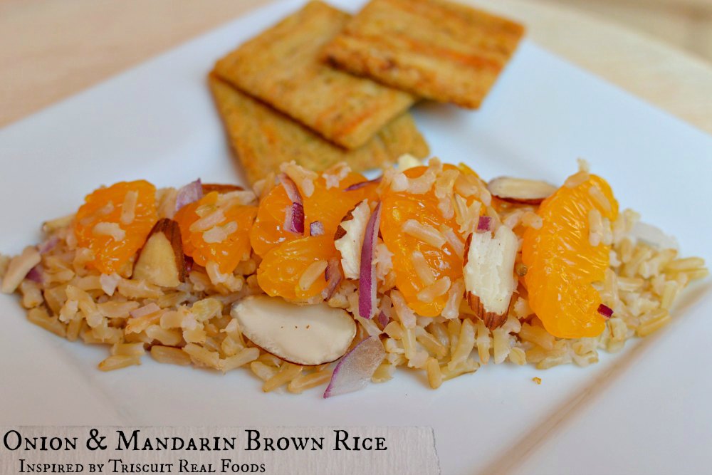 Onion and Mandarin Brown Rice inspired by Triscuit Real Foods