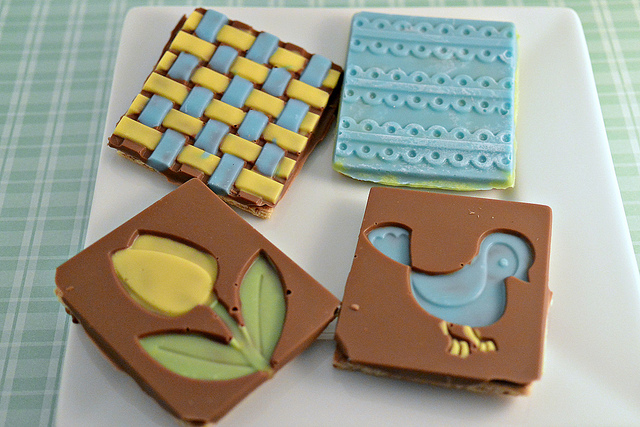 sweet creations chocolate covered graham crackers tulip twitter bird