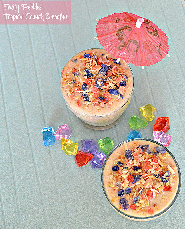 Fruity Pebbles Tropical Crunch Smoothie