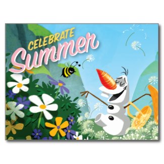 Olaf, Celebrate Summer Post Card