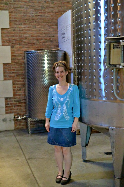 Delaney Vineyards fermentation tank