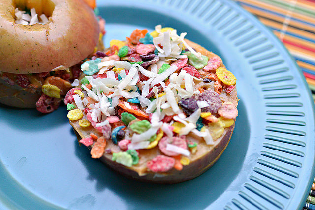 fruity pebbles apple stackers