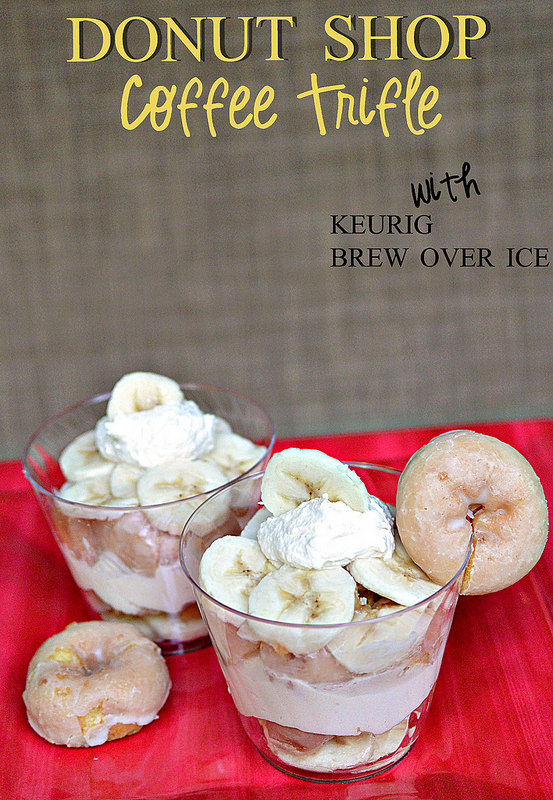 Donut Shop Coffee Trifle with Keurig Brew Over Ice #shop #BrewItUp #BrewOverIce