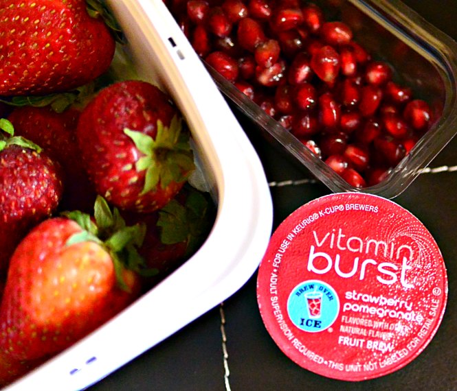Vitamin Burst Strawberry Pomegranate Smoothie #shop #BrewOverIce