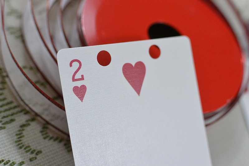 Hole Punch Cards for Heart Garland