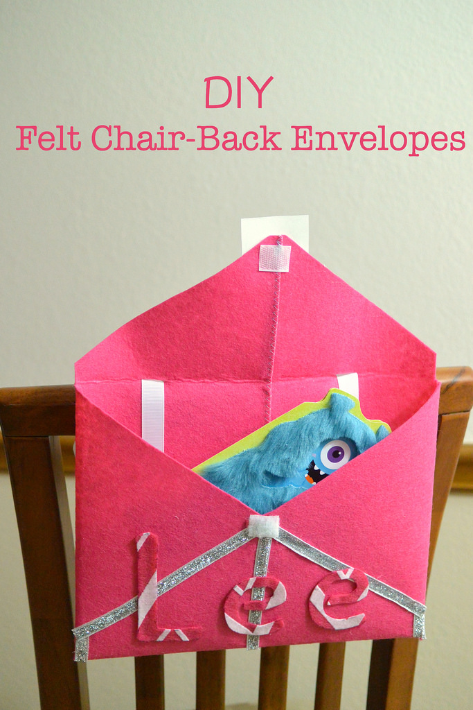 DIY Felt Chair Back Envelopes